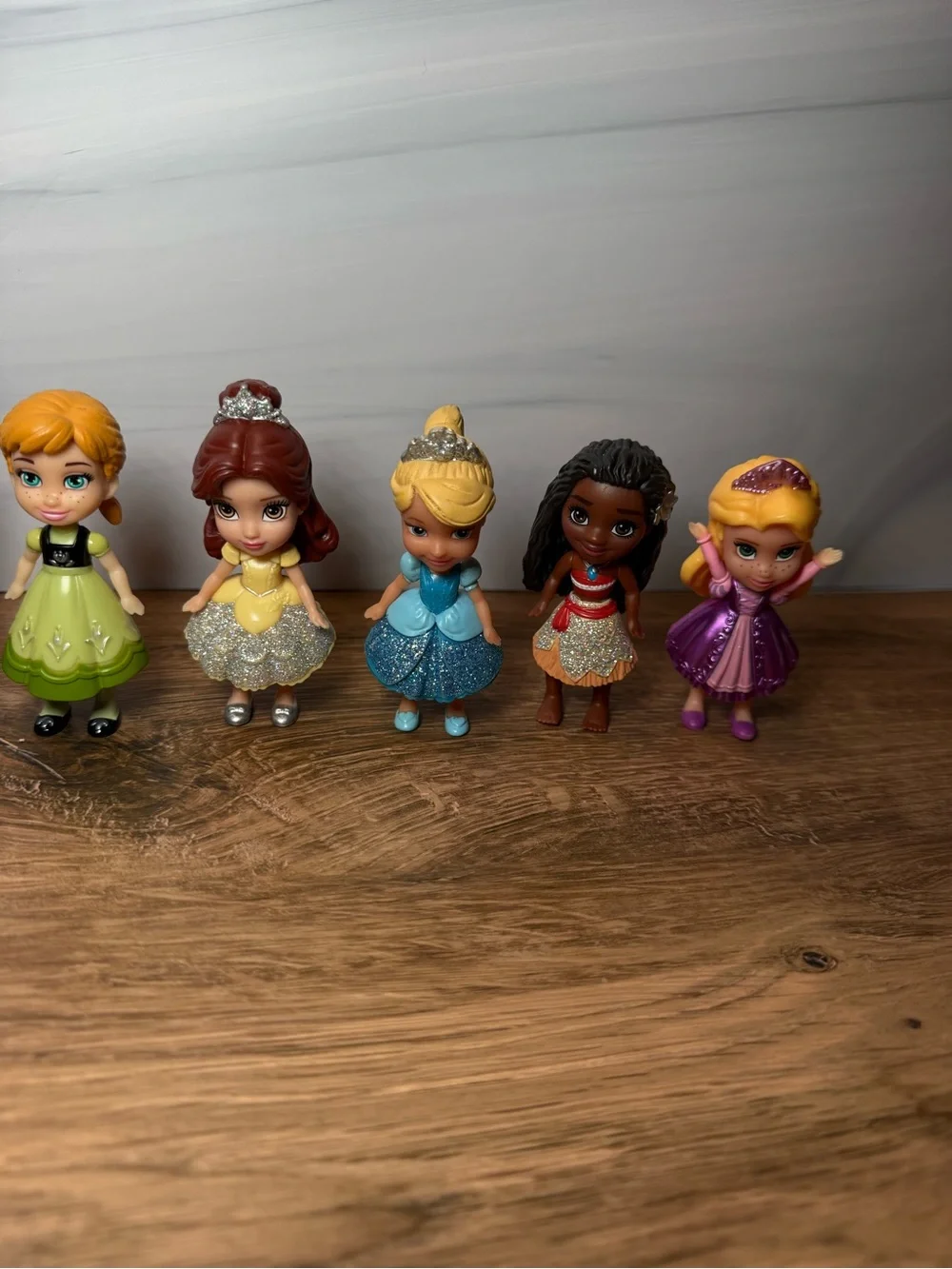 Disney Princess Frozen Mini Toddler Figures 9 Pc Lot Elsa Anna Moana